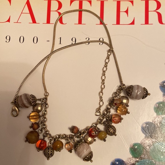 Jewelry Vintage National Stones And Glass Beads Necklace Poshmark